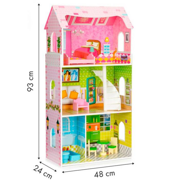 Кукольный домик Мятная резиденция EcoToys W08123