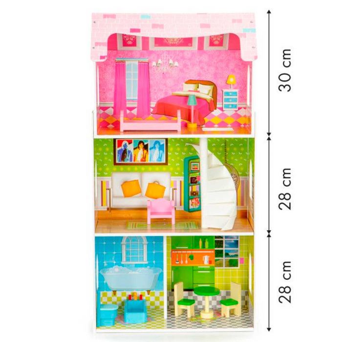 Кукольный домик Мятная резиденция EcoToys W08123