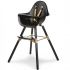 Стільчик для годування Childhome Evolu 2 Black/Gold зі столиком
