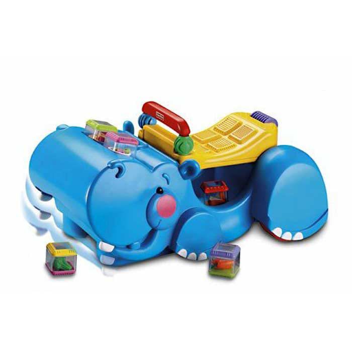Ходунки-каталка Fisher Price Бегемот з кубиками C5843