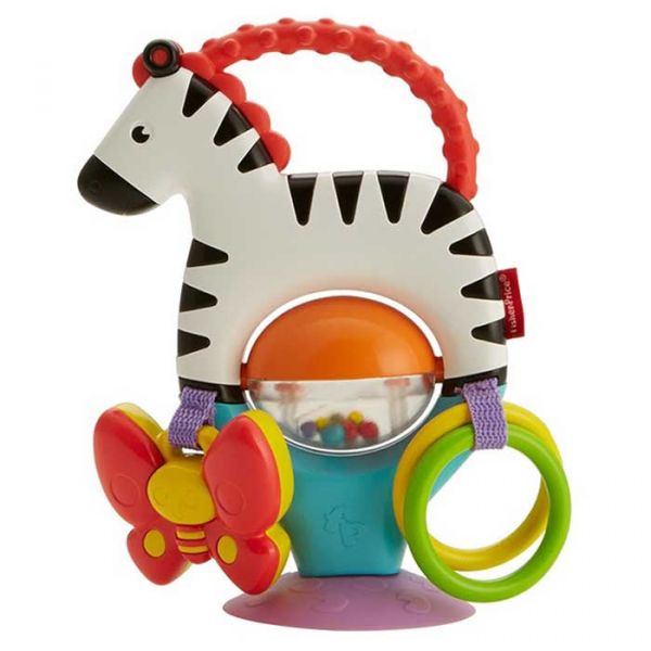 Погремушка на присоске Зебра Fisher-Price FGJ11 Погремушка на присоске Зебра Fisher-Price FGJ11