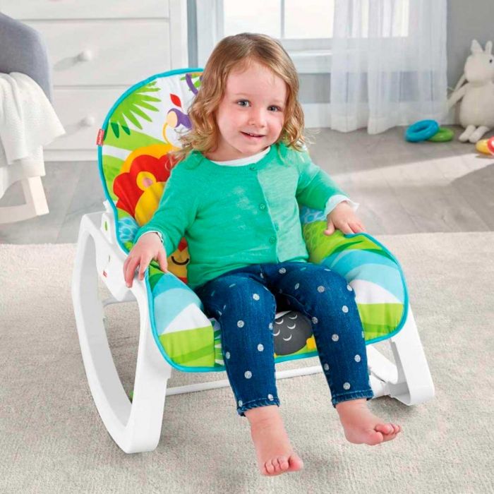 Шезлонг-гойдалка Fisher Price GNV69 Казкові джунглі