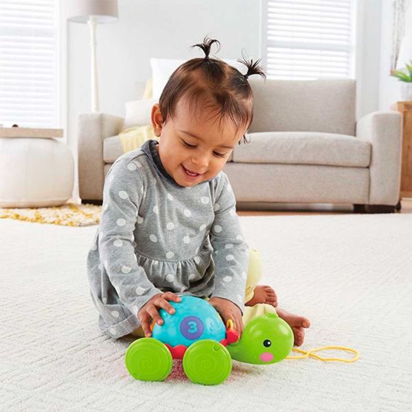 Каталка на веревке Ученая черепашка Fisher-Price Y8652 Каталка на веревке Ученая черепашка Fisher-Price Y8652