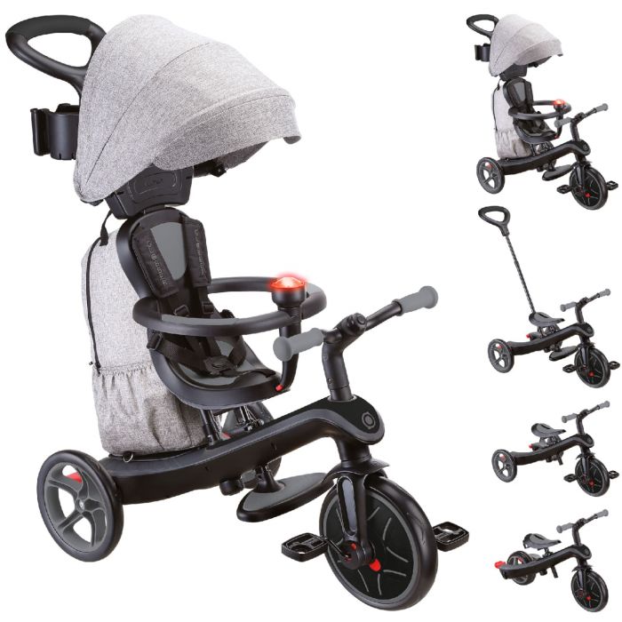 Трехколесный велосипед-беговел Globber Explorer Trike Deluxe Play 4 в 1