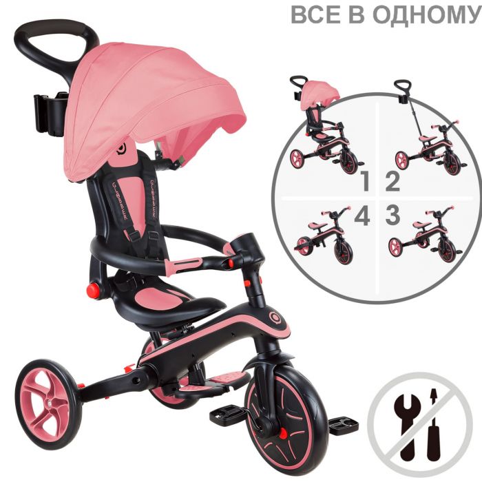 Триколісний велосипед-трансформер Globber Explorer Trike Foldable 4 в 1