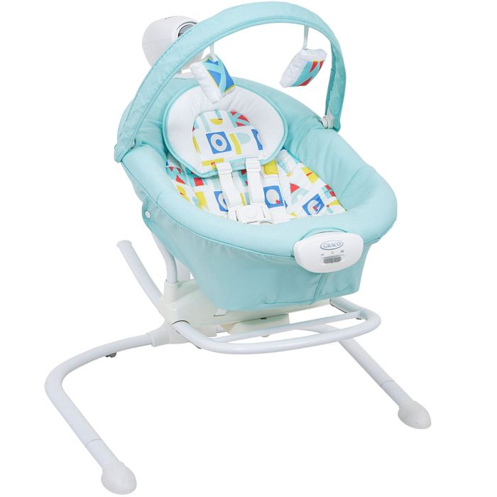 Дитяча гойдалка 2 в 1 Graco Duet Sway Swing with Portable Rocker