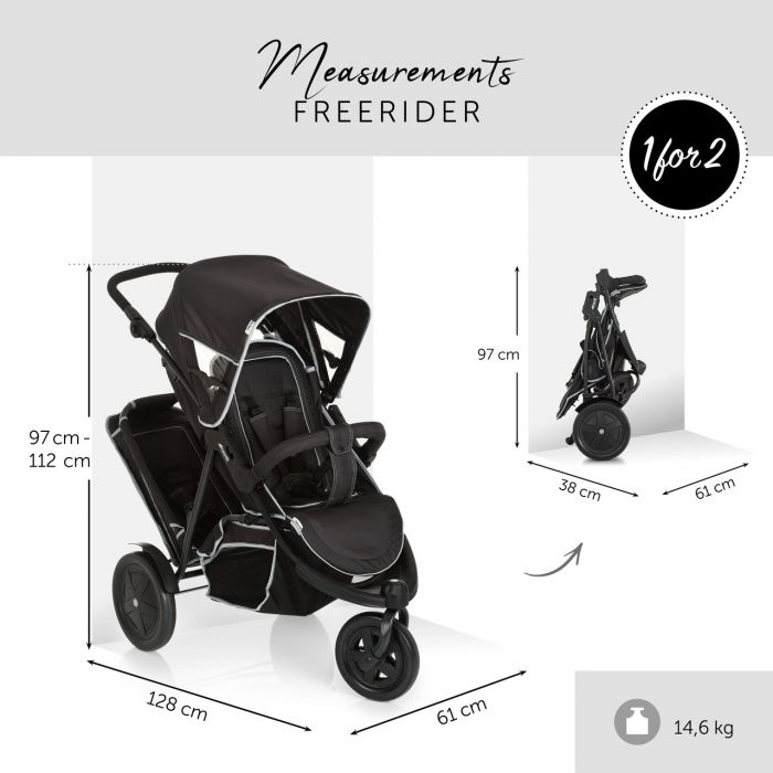 Прогулочная коляска Hauck Freerider для двойни