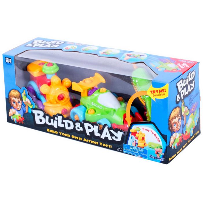 Конструктор Keenway K11861 Build&Play Машинка та паровозик