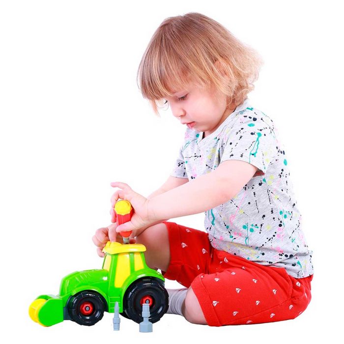 Игровой набор конструктор Строй и Играй Keenway K11939 Трактор