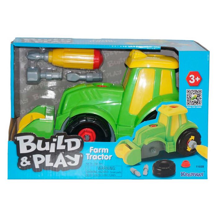 Игровой набор конструктор Строй и Играй Keenway K11939 Трактор