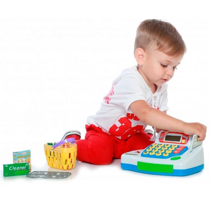 Касовий апарат з калькулятором та звуком Keenway К30261