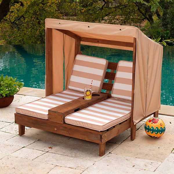 Детский двойной шезлонг с навесом KidKraft 00534