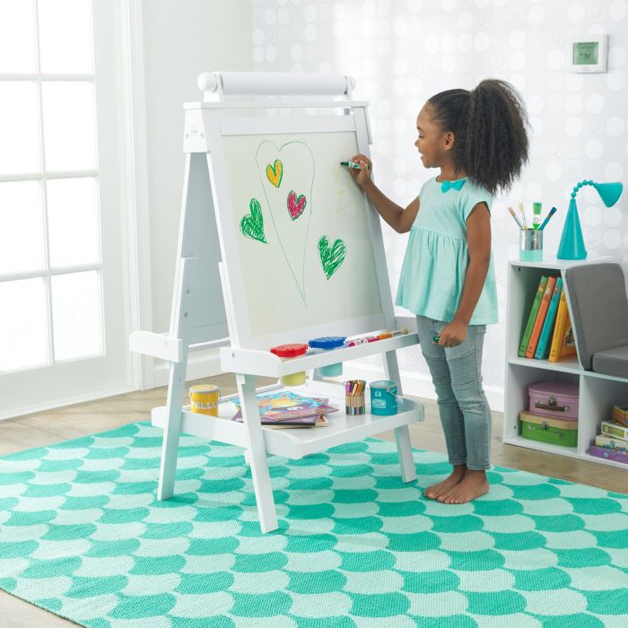 Двусторонний мольберт KidKraft 62040 Deluxe Wooden Easel White