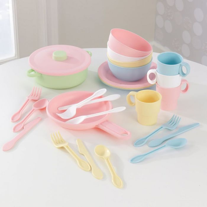 Набір посуду KidKraft 63027 Pastel