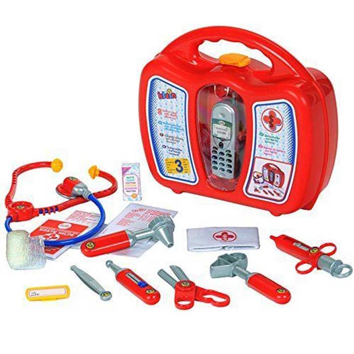 Детский игровой набор доктора в кейсе с мобильным телефоном Klein 4350