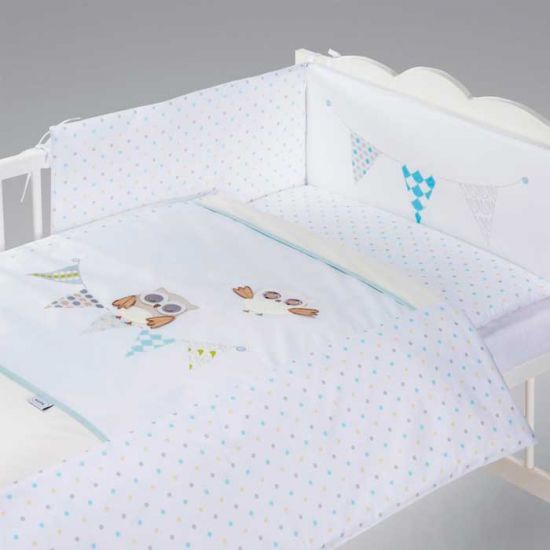Детский постельный комплект Klups Nocne Sowki H237/H238 5 ед.