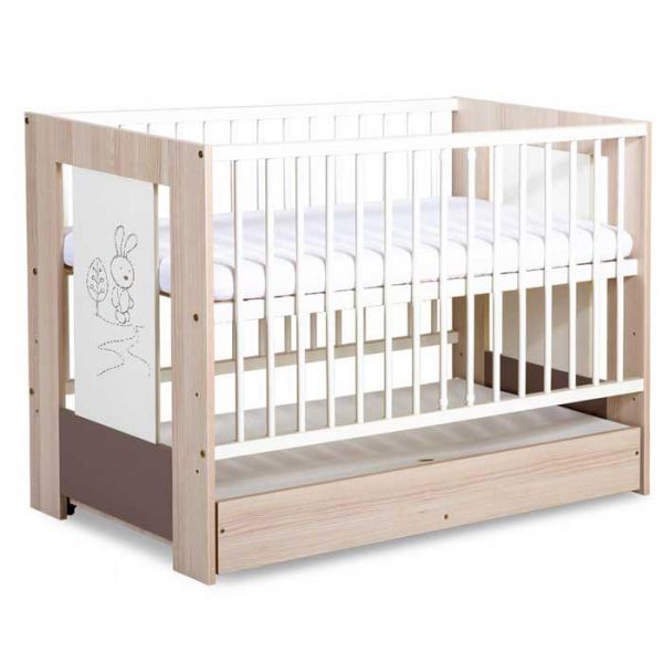 Кроватка детская Klups Safari Zajaczek (с ящиком)