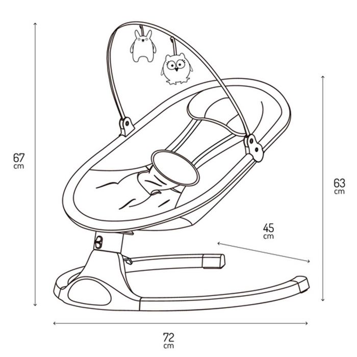 Кресло-качель MoMi Kenani