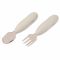 Набор ложка и вилка Beaba металлические 10+
