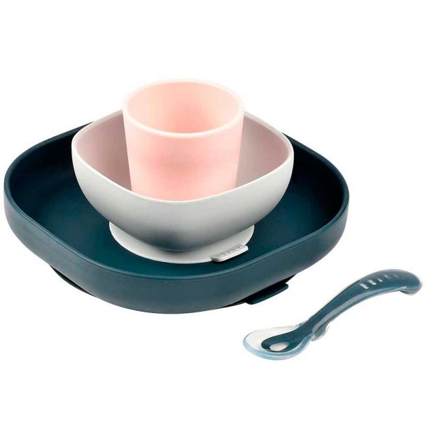 Набор силиконовой посуды Beaba 4 предмета