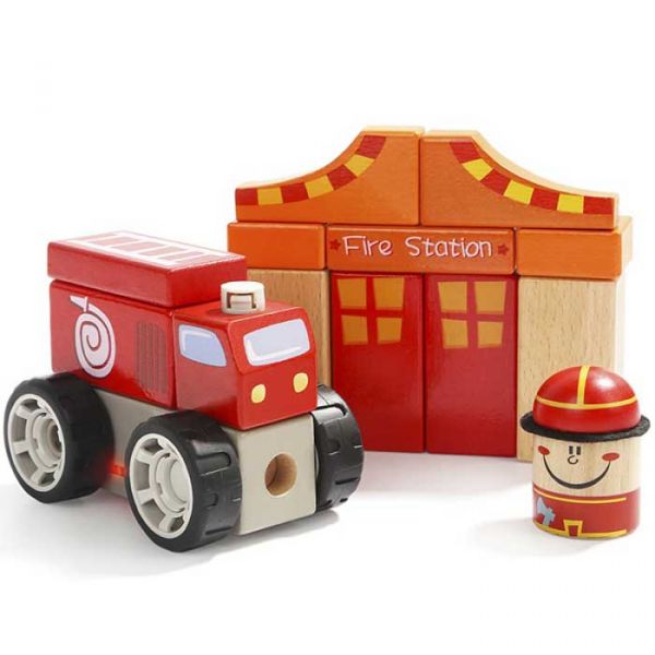 Деревянные звуковые блоки Top Bright 150176 Пожарная станция Деревянные звуковые блоки Top Bright 150176 Пожарная станция