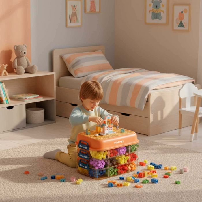 Многофункциональный ящик для хранения игрушек Poppet Блокбокс