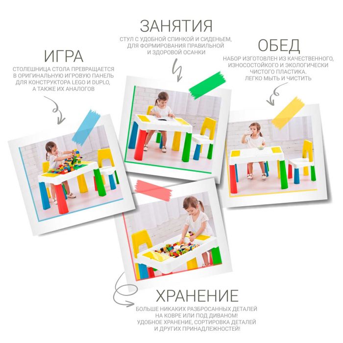 Столик и стульчик Poppet Color