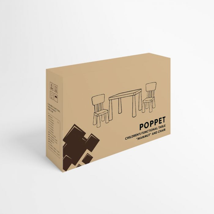 Детский столик Poppet Маммут и два стульчика