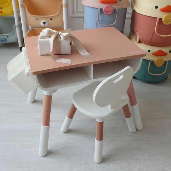Детский столик и стульчик Poppet Мультивуд 3в1