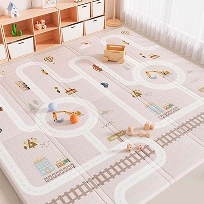 Дитячий двосторонній складний развиваючий термокилимок Poppet