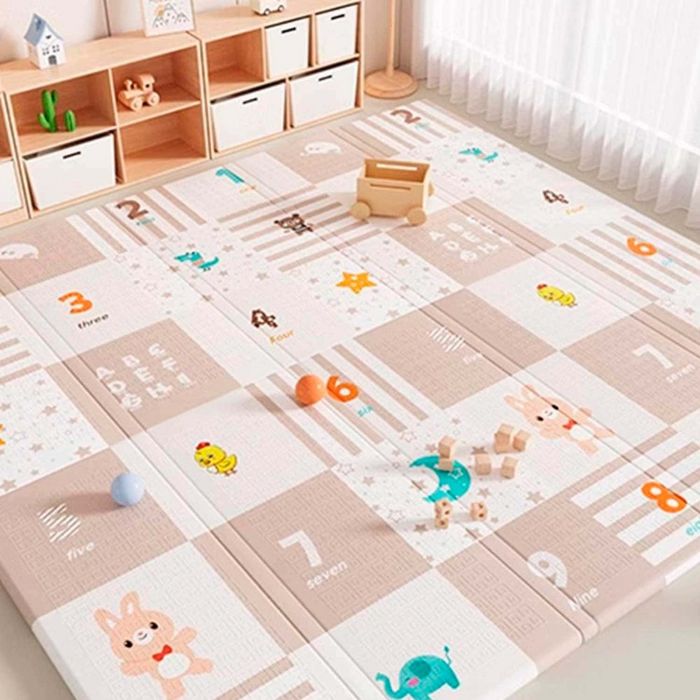Дитячий двосторонній складний развиваючий термокилимок Poppet