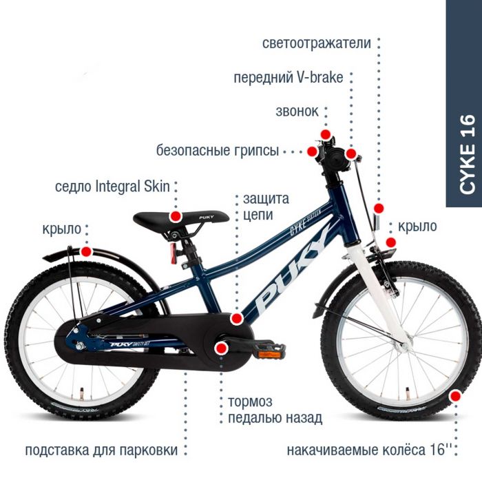 Двоколісний велосипед Puky CYKE 16