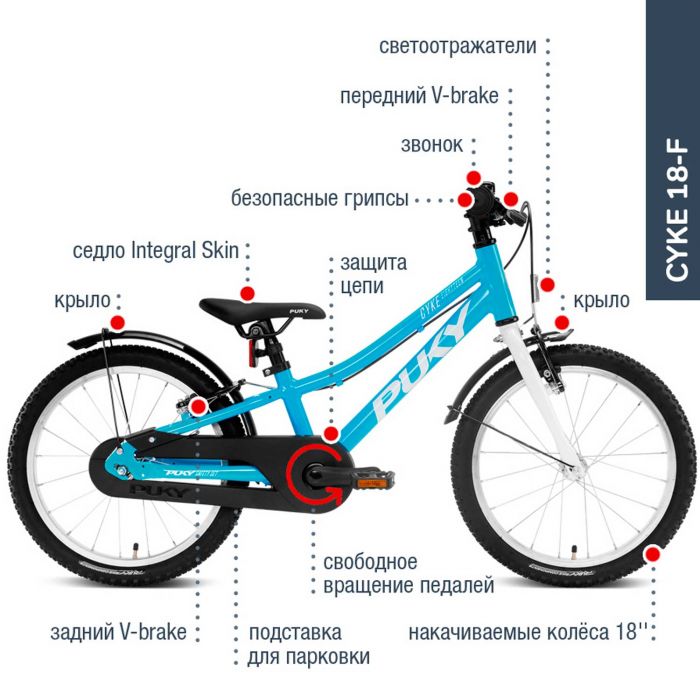 Двоколісний велосипед Puky CYKE 18