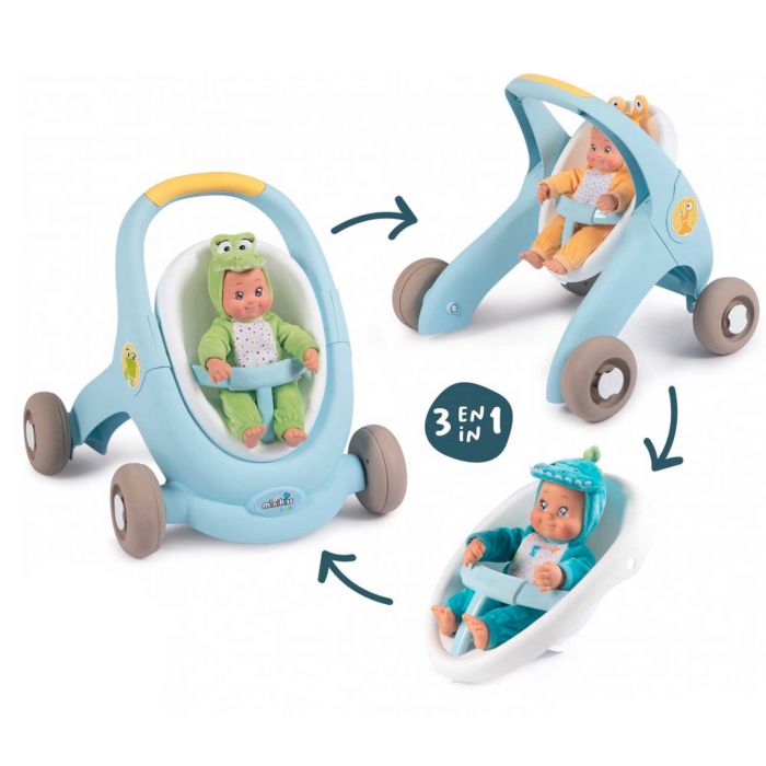 Ходунки-коляска для ляльок Smoby Minikiss
