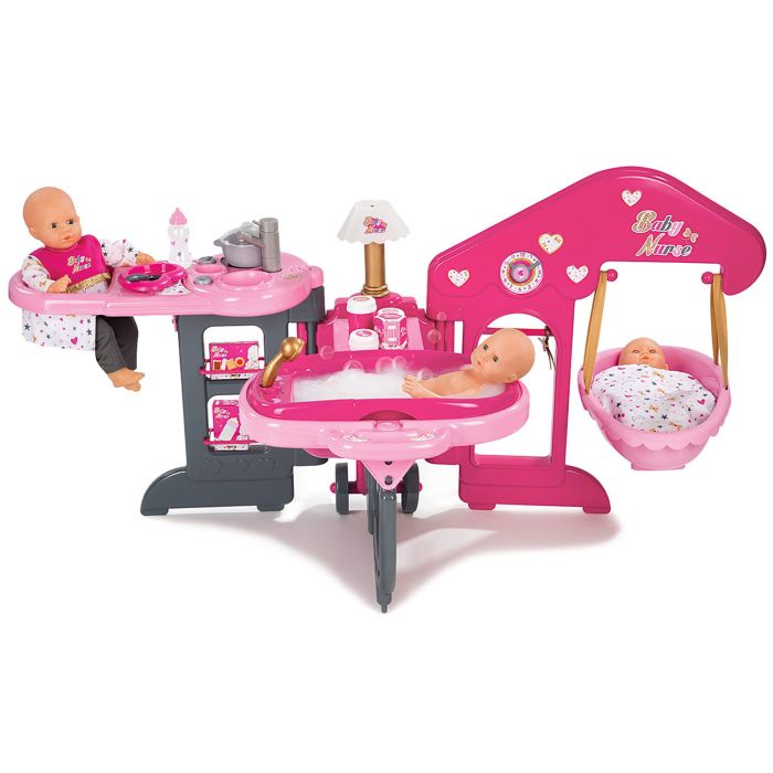 Игровой центр Smoby 220318 Baby Nurse по уходу за куклой 6 в 1