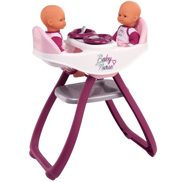 Стульчик для кормления двух кукол BabyNurse Smoby 220344