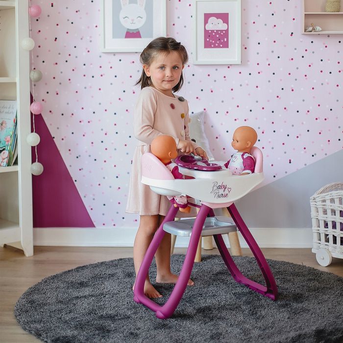 Стульчик для кормления двух кукол BabyNurse Smoby 220344