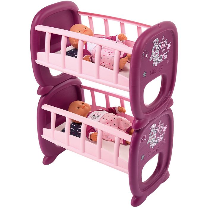 Ліжечко для ляльок близнючок Baby Nurse Smoby 220345