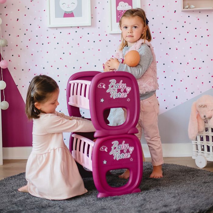 Ліжечко для ляльок близнючок Baby Nurse Smoby 220345