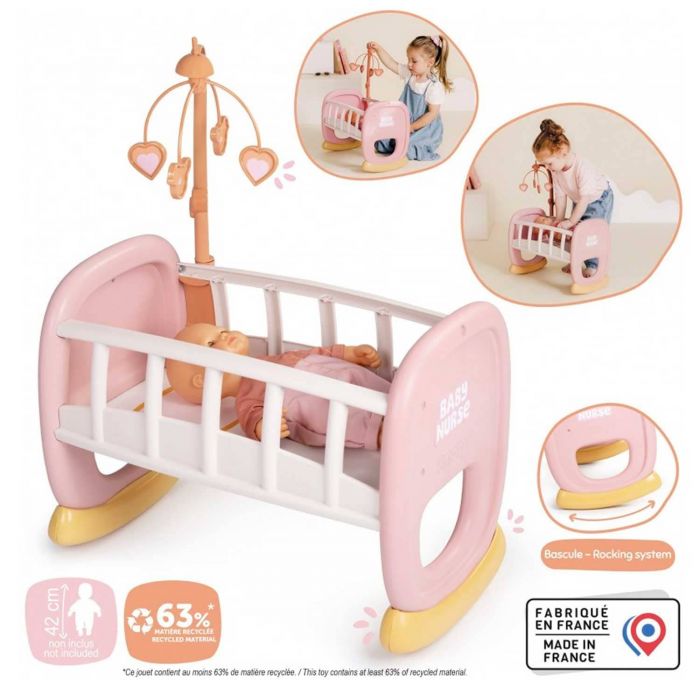 Кроватка для кукол Baby Nurse Smoby 220390