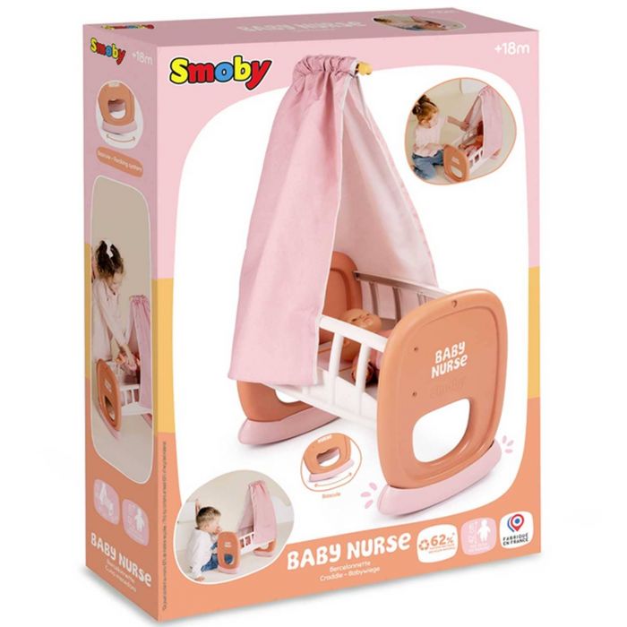 Кроватка для кукол с балдахином Baby Nurse Smoby 220391
