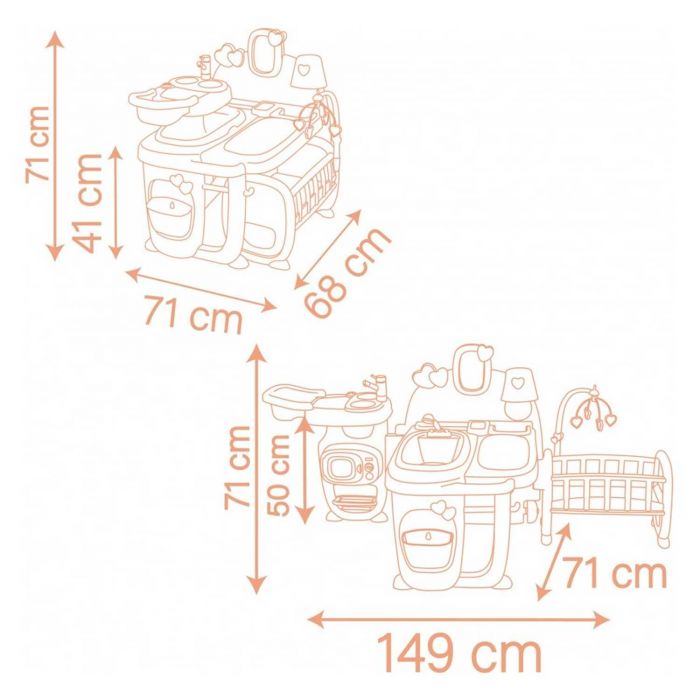 Набір для догляду за лялькою Baby Nurse Smoby 220394