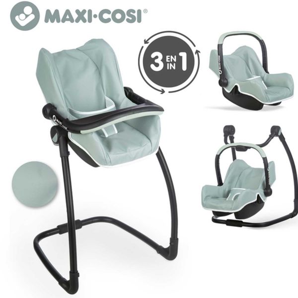 Стульчик для кукол 3 в 1 Maxi Cosi Smoby 240239 Мята Стульчик для кукол 3 в 1 Maxi Cosi Smoby 240239 Мята
