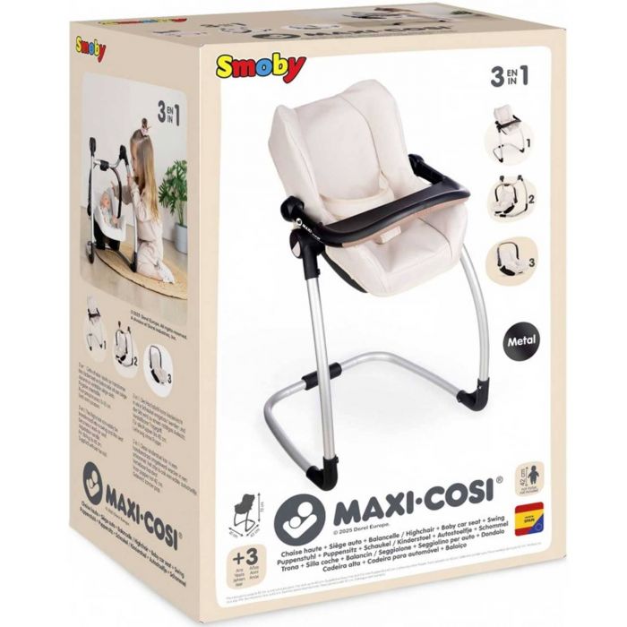 Стульчик для кукол 3 в 1 Maxi Cosi Smoby 240245 Айвори