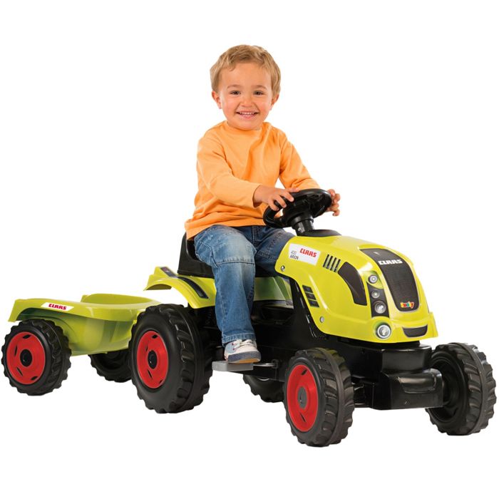 Трактор педальний Smoby 710114 Farmer XL Claas з причепом