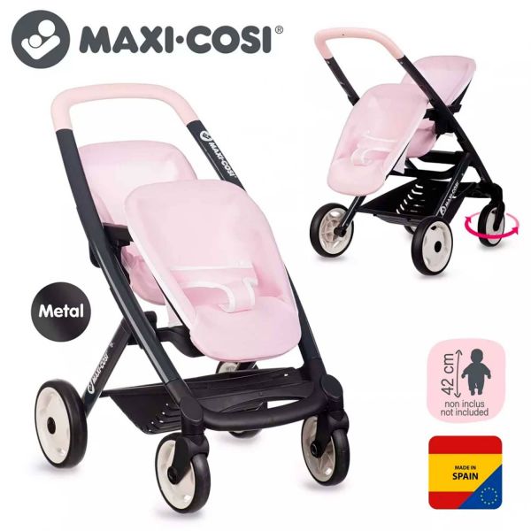 Коляска для 2-х кукол Smoby Maxi-Cosi Розовая жемчужина Коляска для 2-х кукол Smoby Maxi-Cosi Розовая жемчужина