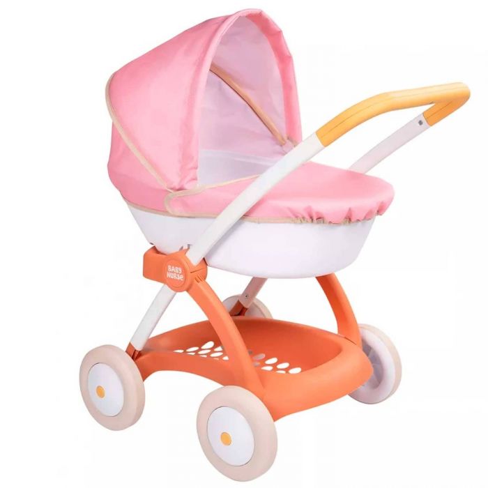 Коляска для ляльок Smoby Baby Nurse Теракотова пудра люлька з кошиком