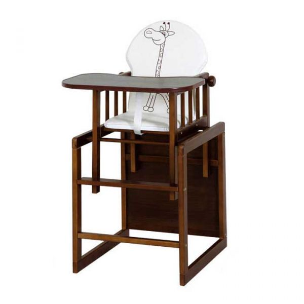 Деревянный стульчик для кормления трансформер Klups Agnieszka III Zyrafka