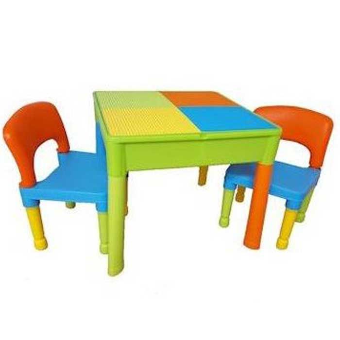 Столик і два стільчика Tega Building Block