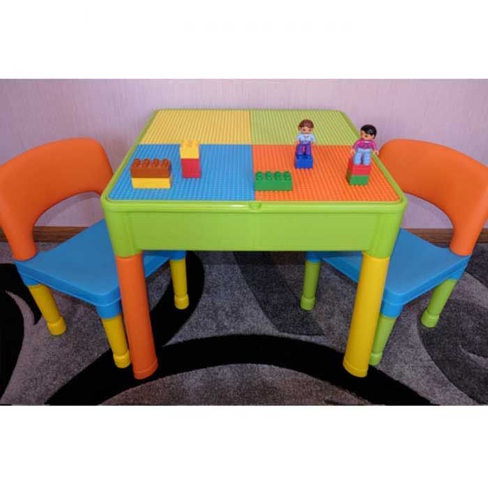Столик і два стільчика Tega Building Block